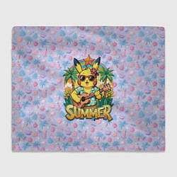 Плед Жаркое лето с Пикачу