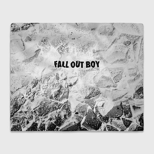 Плед Fall Out Boy white graphite / 3D-Велсофт – фото 1