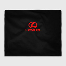 Плед Lexus red logo