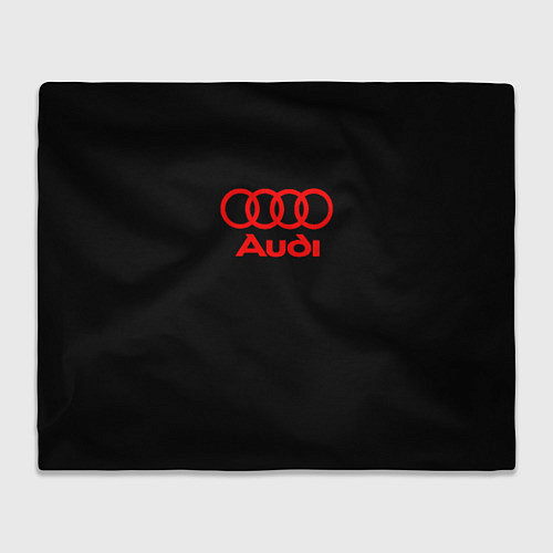 Плед Audi red logo / 3D-Велсофт – фото 1
