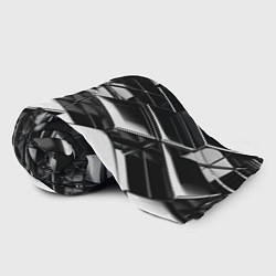 Плед флисовый Хромированная абстракция, цвет: 3D-велсофт — фото 2