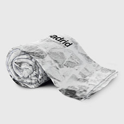 Плед флисовый Real Madrid white graphite, цвет: 3D-велсофт — фото 2