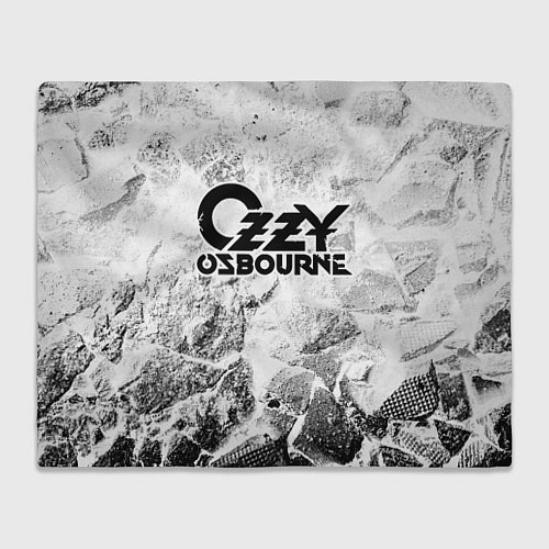 Плед Ozzy Osbourne white graphite / 3D-Велсофт – фото 1
