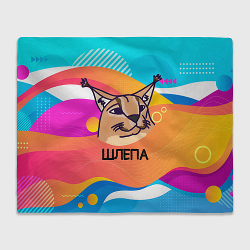 Плед Нарисованный кот Шлепа pop art / 3D-Велсофт – фото 1