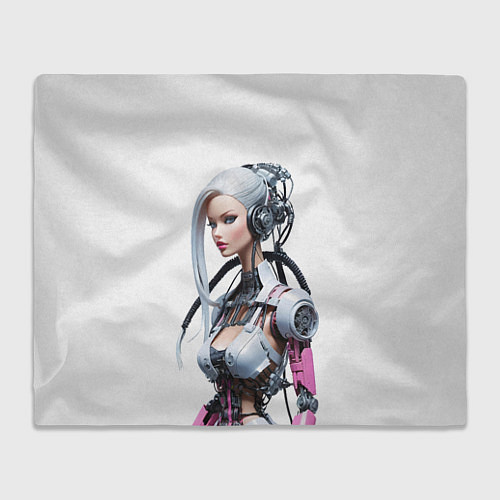 Плед Cyber warrior Barbie - ai art fantasy / 3D-Велсофт – фото 1