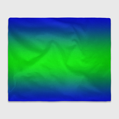 Плед Зелёный градиент текстура / 3D-Велсофт – фото 1