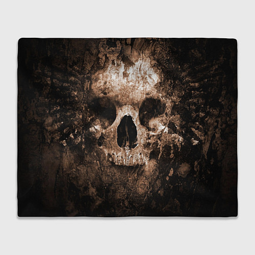 Плед Wood skull / 3D-Велсофт – фото 1