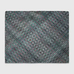 Плед флисовый Тёмный бирюзовый текстурированный, цвет: 3D-велсофт