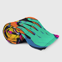 Плед флисовый Психоделические руки, цвет: 3D-велсофт — фото 2