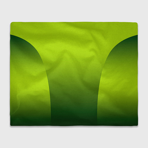 Плед Яркий зеленый градиентный комбинированный узор / 3D-Велсофт – фото 1
