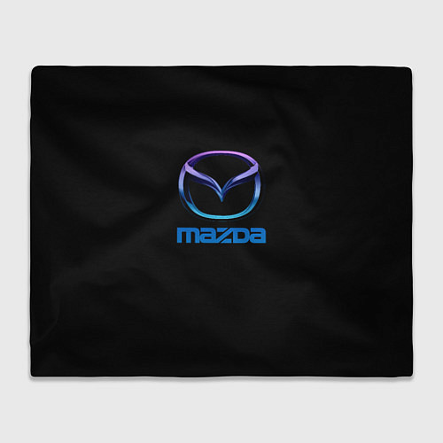 Плед Mazda neon logo / 3D-Велсофт – фото 1