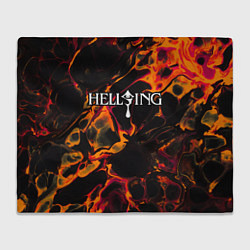 Плед флисовый Hellsing red lava, цвет: 3D-велсофт