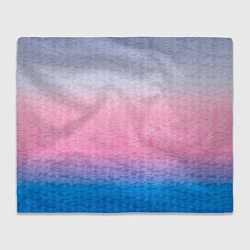 Плед Tie-dye color gradient: pink-blue