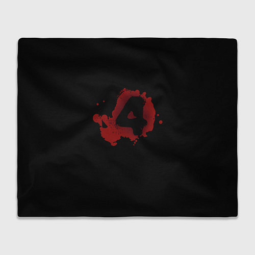 Плед Left 4 Dead logo красный / 3D-Велсофт – фото 1