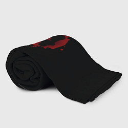 Плед флисовый Left 4 Dead logo красный, цвет: 3D-велсофт — фото 2