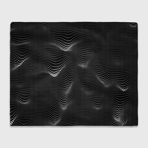 Плед Чёрная оптическая иллюзия из точек / 3D-Велсофт – фото 1