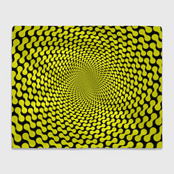 Плед флисовый Ядовитая геометрическая иллюзия, цвет: 3D-велсофт