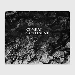 Плед флисовый Combat Continent black graphite, цвет: 3D-велсофт