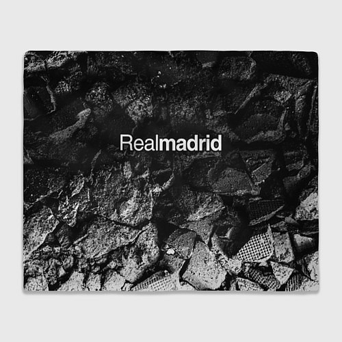 Плед Real Madrid black graphite / 3D-Велсофт – фото 1