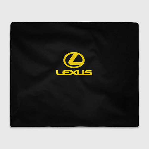 Плед Lexus yellow logo / 3D-Велсофт – фото 1