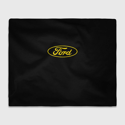 Плед Ford logo yellow / 3D-Велсофт – фото 1