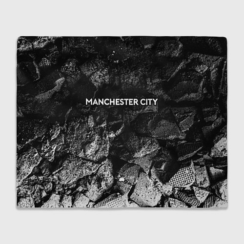 Плед Manchester City black graphite / 3D-Велсофт – фото 1
