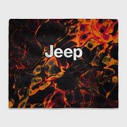 Плед флисовый Jeep red lava, цвет: 3D-велсофт