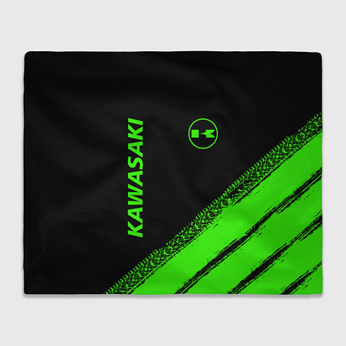 Плед Kawasaki - logo / 3D-Велсофт – фото 1