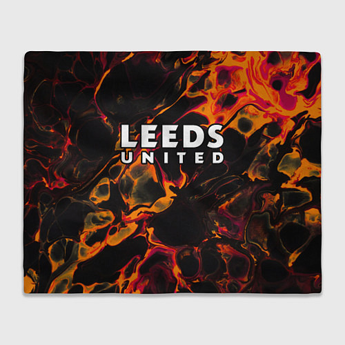 Плед Leeds United red lava / 3D-Велсофт – фото 1