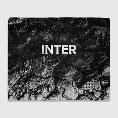 Плед Inter black graphite / 3D-Велсофт – фото 1