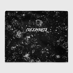 Плед флисовый CreepyPasta black ice, цвет: 3D-велсофт
