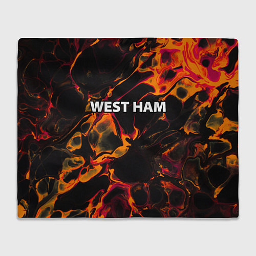 Плед West Ham red lava / 3D-Велсофт – фото 1