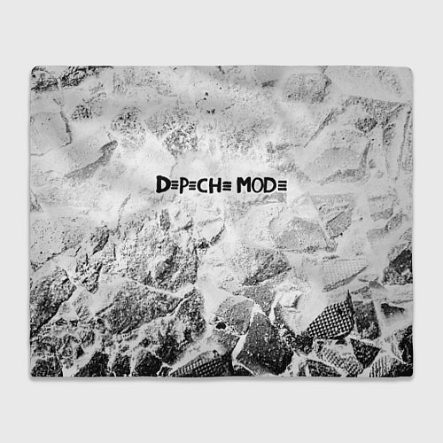 Плед Depeche Mode white graphite / 3D-Велсофт – фото 1