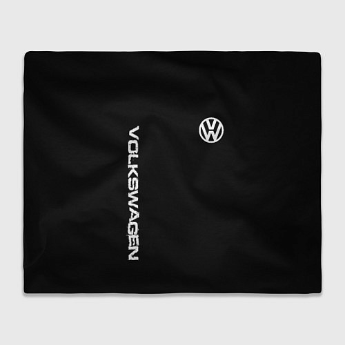 Плед Volkswagen logo white / 3D-Велсофт – фото 1