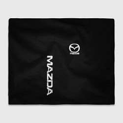 Плед Mazda white logo