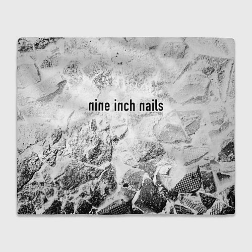 Плед Nine Inch Nails white graphite / 3D-Велсофт – фото 1