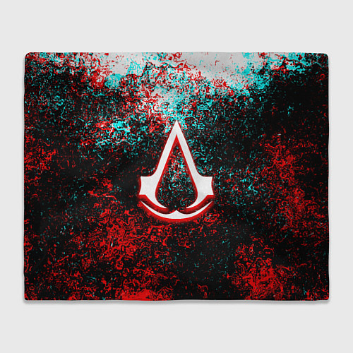 Плед Assassins Creed logo glitch / 3D-Велсофт – фото 1