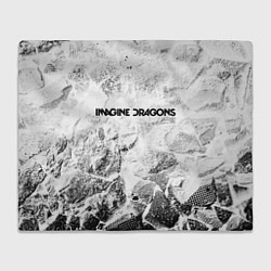 Плед Imagine Dragons white graphite