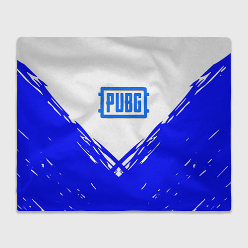 Плед PUBG синие краски / 3D-Велсофт – фото 1
