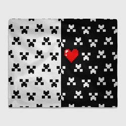 Плед Minecraft pattern love