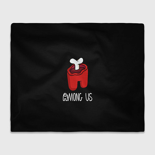 Плед Among us logo red / 3D-Велсофт – фото 1