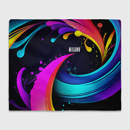Плед Neon abstraction - Milano / 3D-Велсофт – фото 1
