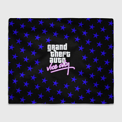 Плед флисовый GTA star vice city, цвет: 3D-велсофт