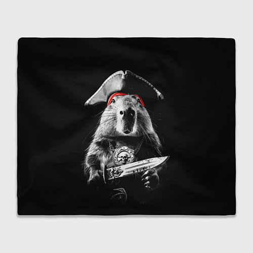 Плед Капибара с пиратским ножом / 3D-Велсофт – фото 1