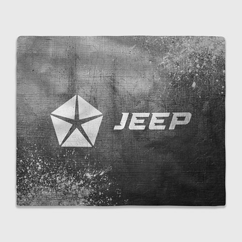 Плед Jeep - grey gradient по-горизонтали / 3D-Велсофт – фото 1