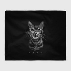 Плед Cat meow black and white - big picture