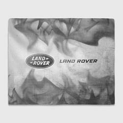 Плед флисовый Land Rover - white gradient gray smoke, цвет: 3D-велсофт