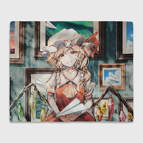 Плед Touhou Project Flandre милая с бумажным самолётико / 3D-Велсофт – фото 1