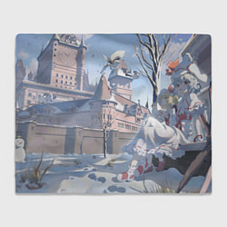 Плед флисовый Touhou Project Ремилия Скарлет Фландр Скарлет в зи, цвет: 3D-велсофт