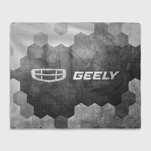 Плед Geely - grey gradient по-горизонтали / 3D-Велсофт – фото 1